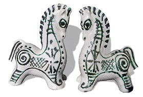 Ceramic bookends - McLaren Pottery