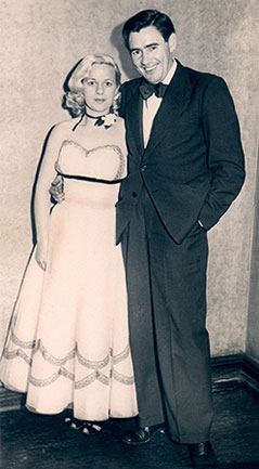 Gus McLaren with his wife Betty McLaren pictured in 1950's, Australia. Gus and Betty McLaren