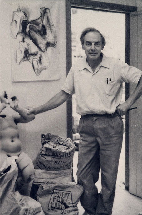 Reg Preston, Potter in his studio Warrandyte