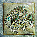 Brown fish tile
